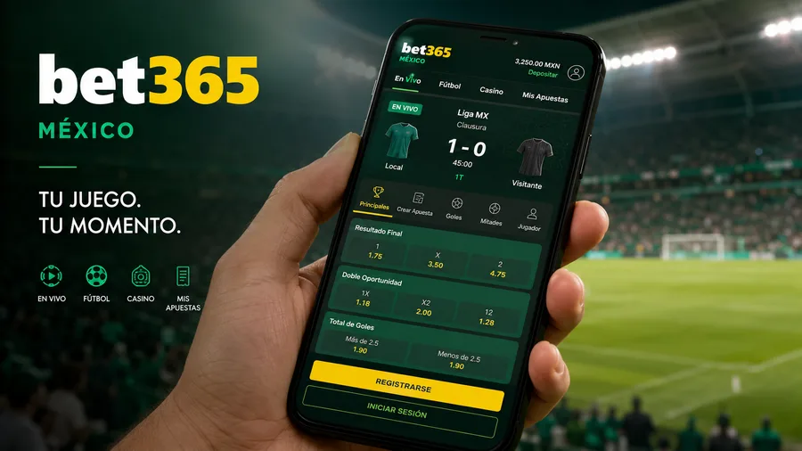 App móvil de bet365 México para Android e iOS