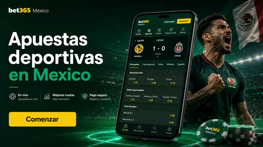 Apuestas deportivas en bet365 México: Liga MX, NFL y NBA