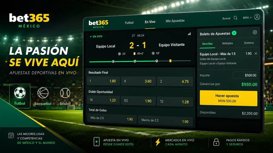 Cómo apostar en bet365: vive la pasión del deporte en México